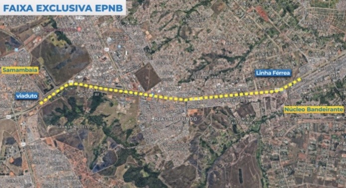 Faixa exclusiva da EPNB será estendida a partir de segunda-feira (26)