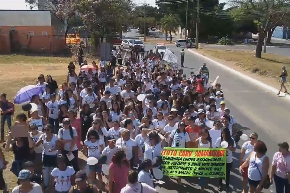 População organiza manifestação em Planaltina pelo fim da violência contra a mulher