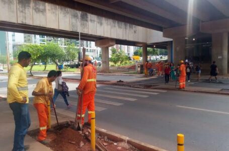 Detran instala semáforos em faixas de pedestres em Águas Claras