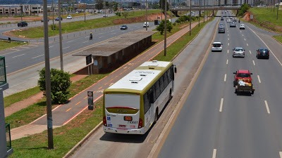 Ônibus na EPTG: corredor exclusivo também aos finais de semana