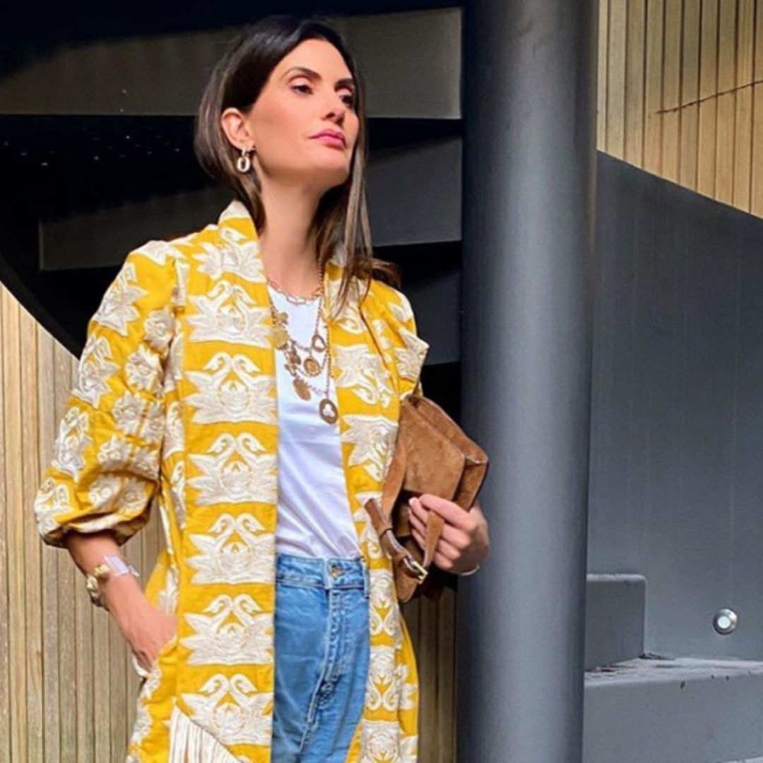 Isabella Fiorentino ensina a usar vestido com calça jeans