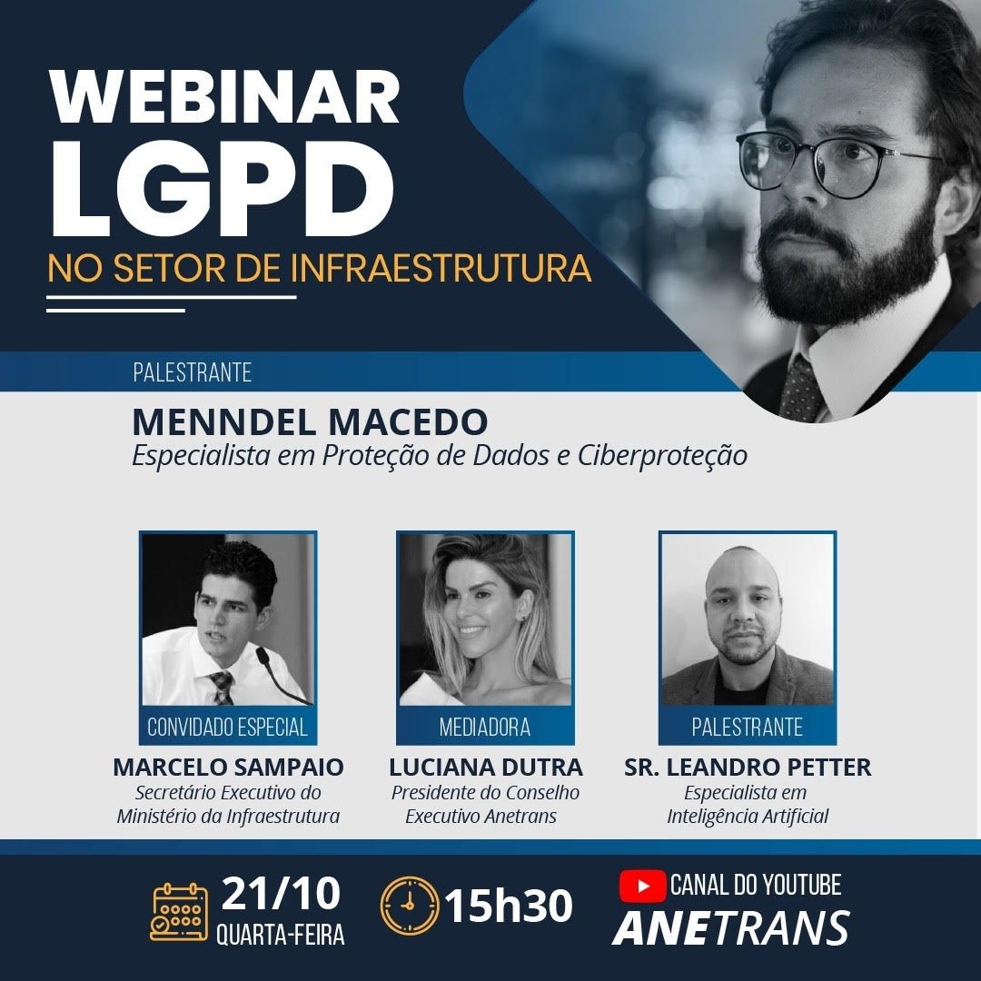 LGPD | Entidades promovem webinar sobre os impactos da lei no setor infraestrutura