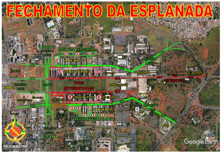 Esquema especial de segurança para a retomada do ano legislativo