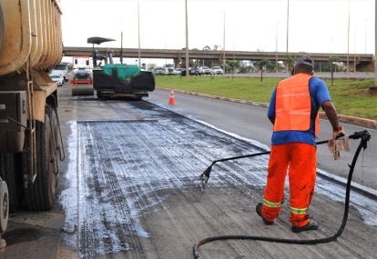 Melhoria na marginal da EPTG continua neste final de semana