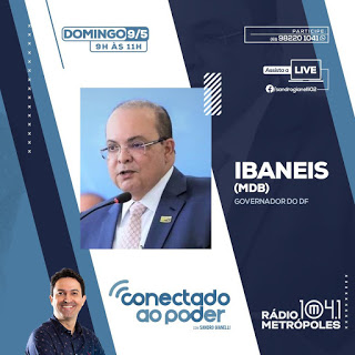 Ibaneis Rocha é o entrevistado do Conectado ao Poder neste domingo (9)