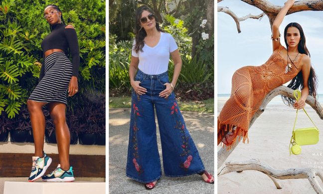 Tênis feio, calça bordada e trends de primavera