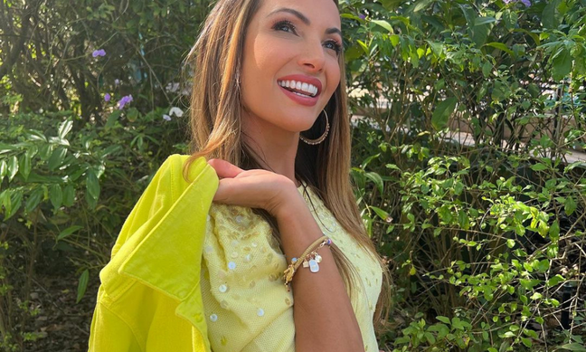 Patricia Poeta mostra como usar neon em look color blocking