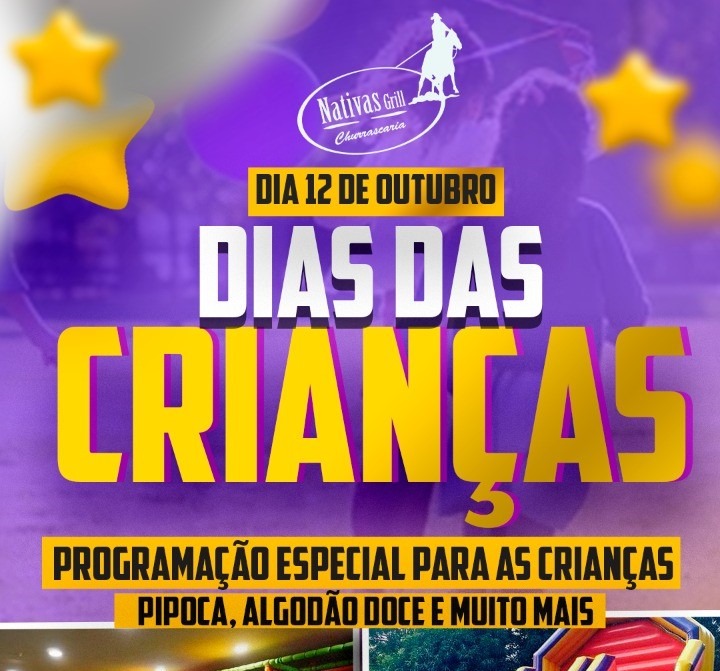 NATIVAS GRILL | Churrascaria prepara programação especial para celebrar o Dia das Crianças