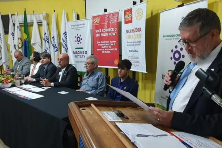 ABBP e portais de notícias são homenageados pelo Rotary Club pelo combate à poliomielite no DF