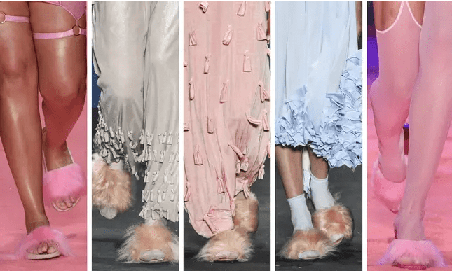 Chinelo de pelúcia surge como tendência na passarela do SPFW