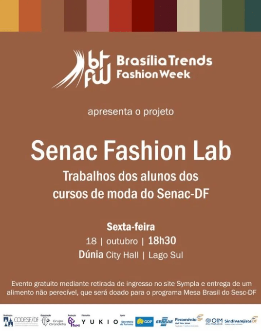 Senac-DF promove desfile no 5º Brasília Trends Fashion Week