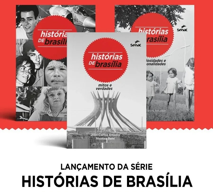 Editora Senac-DF relança série “Histórias de Brasília” em evento no Café-escola Senac Casa de Chá