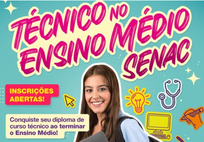 Senac-DF abre inscrições para mais de 3 mil vagas no Programa Técnico no Ensino Médio