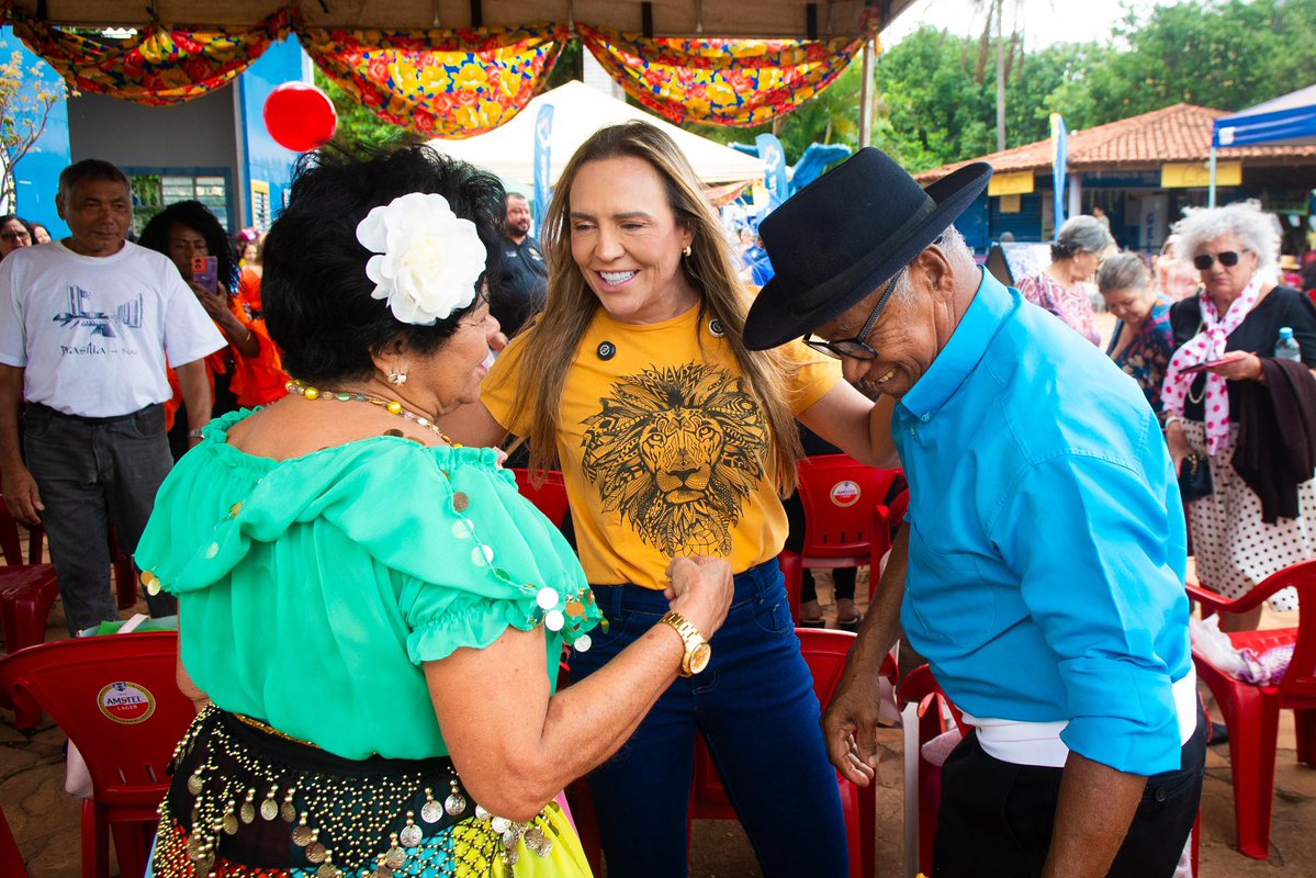 Celina Leão se surpreende com forró animado no Festival da Pessoa Idosa no Cruzeiro-DF