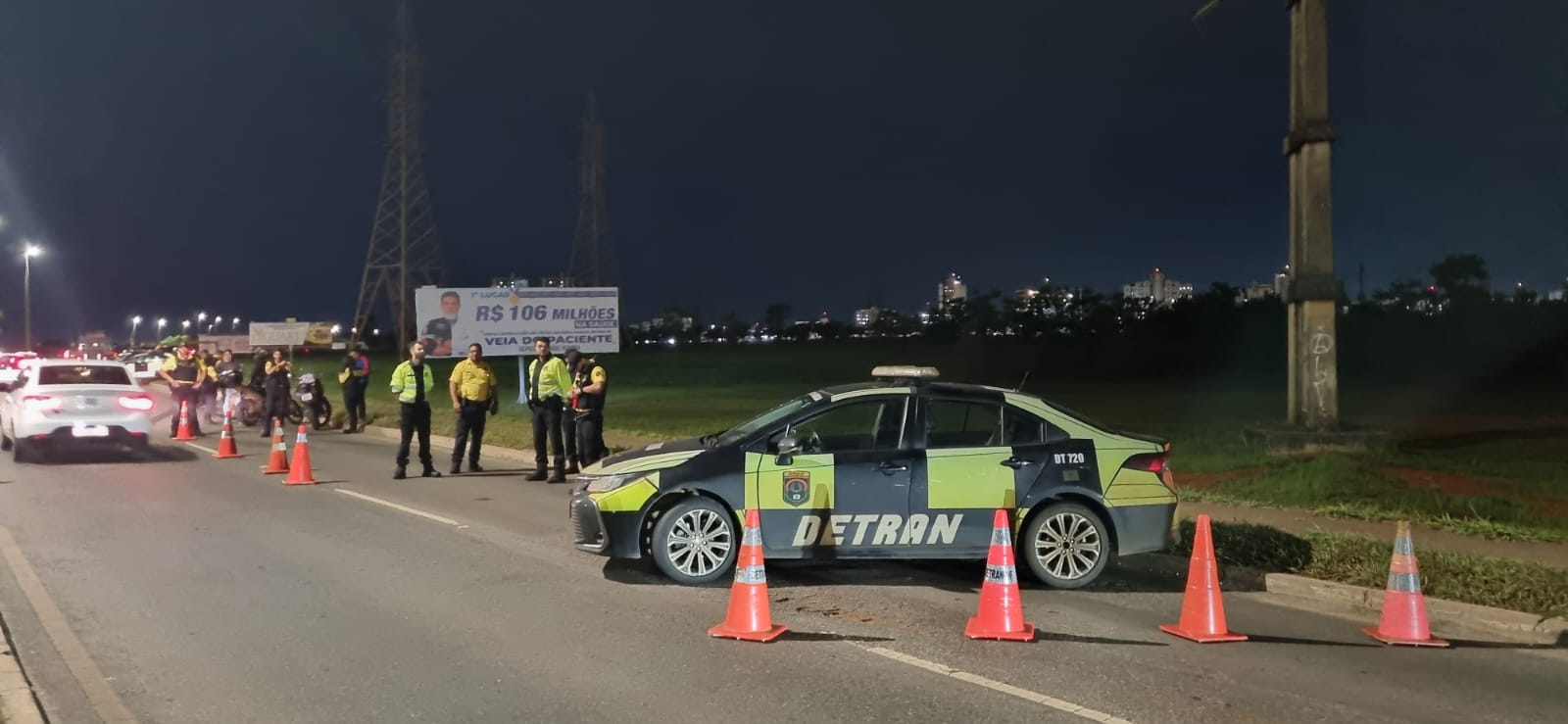 Operação Sossego flagra irregularidades no trânsito em Samambaia durante a madrugada