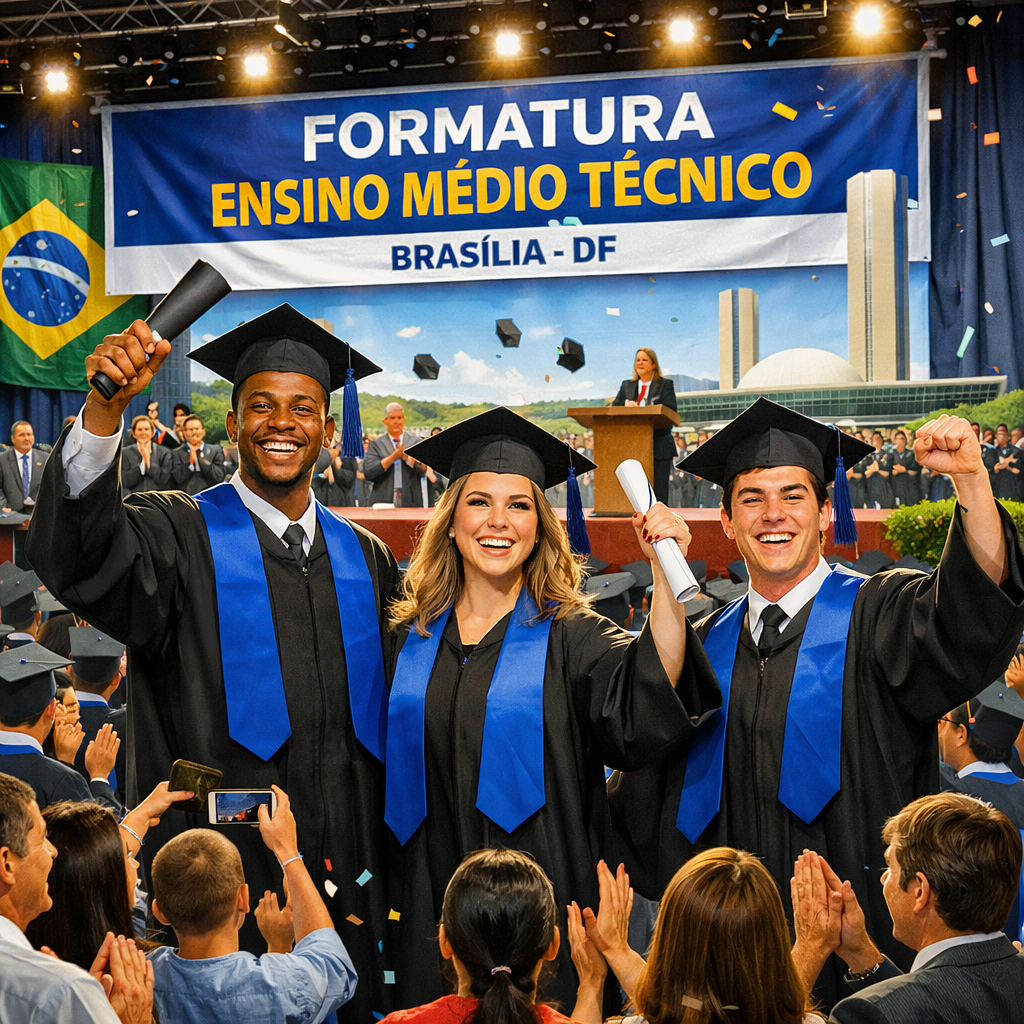 Parceria entre Senac-DF e SEEDF certifica 1,5 mil estudantes em cursos técnicos
