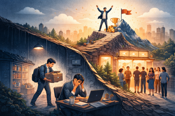 Quem vê o resultado não vê a caminhada