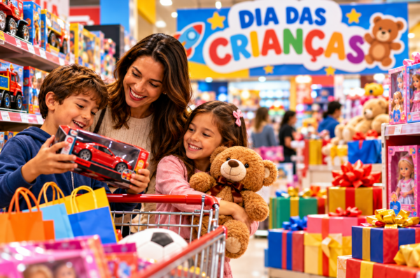 Dia das Crianças: 61,9% pretendem comprar presentes no DF, mas gasto médio cai 20%
